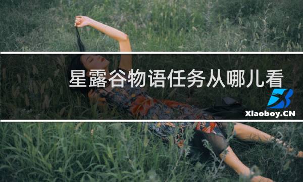 星露谷物语任务从哪儿看
