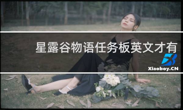 星露谷物语任务板英文才有