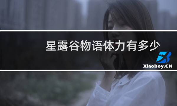 星露谷物语体力有多少