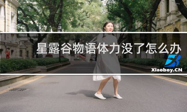 星露谷物语体力没了怎么办