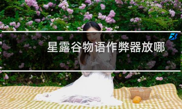 星露谷物语作弊器放哪