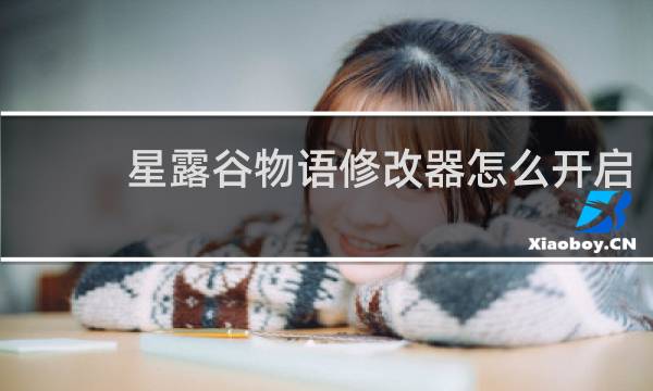 星露谷物语修改器怎么开启