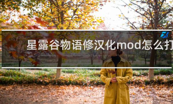 星露谷物语修汉化mod怎么打