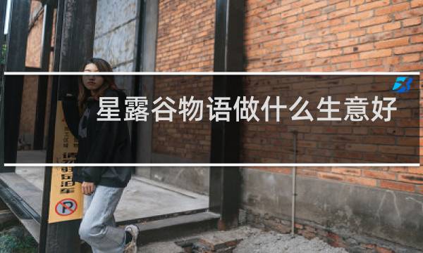 星露谷物语做什么生意好
