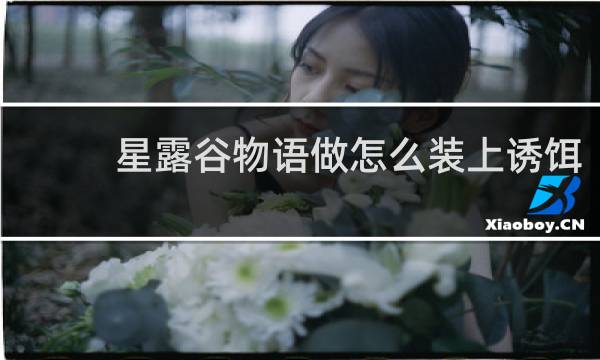 星露谷物语做怎么装上诱饵