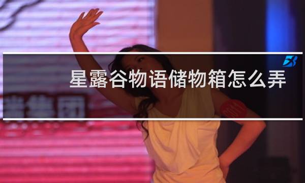 星露谷物语储物箱怎么弄