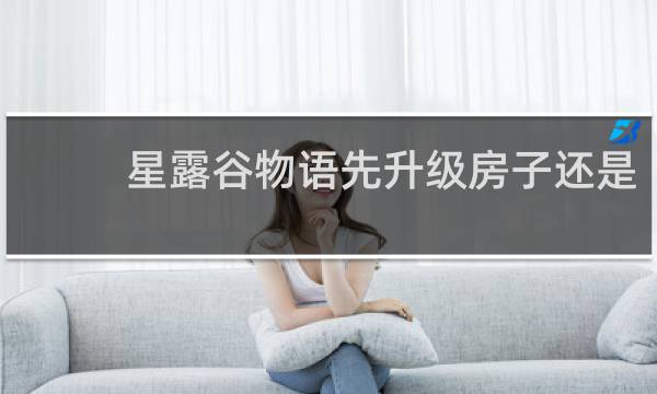星露谷物语先升级房子还是