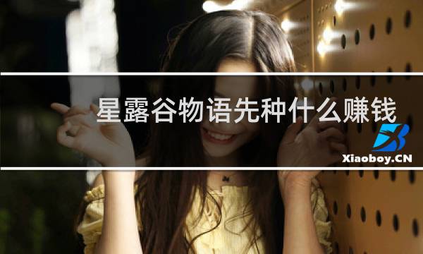 星露谷物语先种什么赚钱
