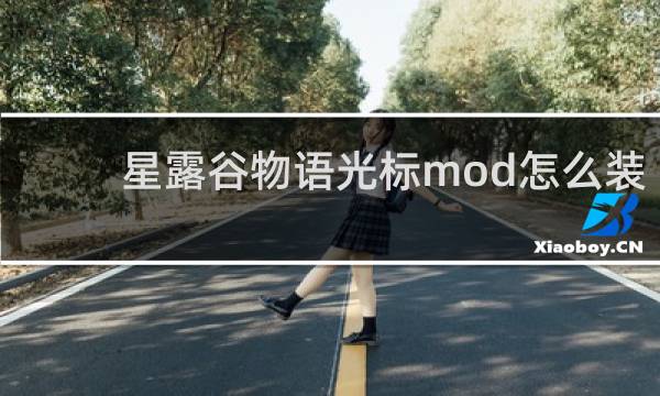 星露谷物语光标mod怎么装