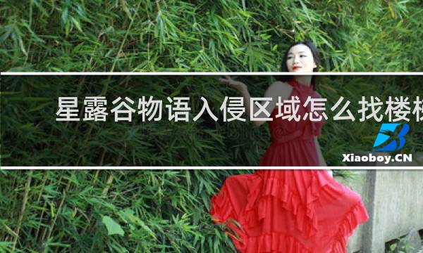 星露谷物语入侵区域怎么找楼梯