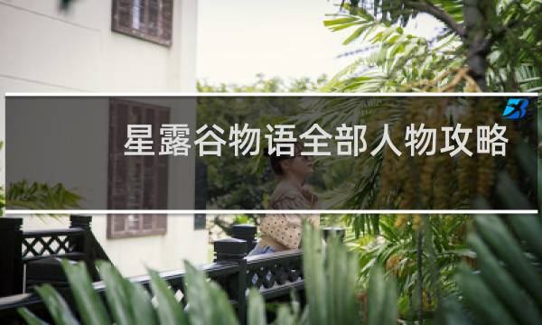 星露谷物语全部人物攻略