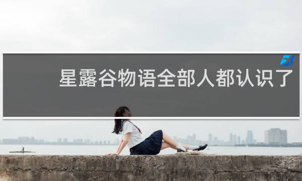 星露谷物语全部人都认识了