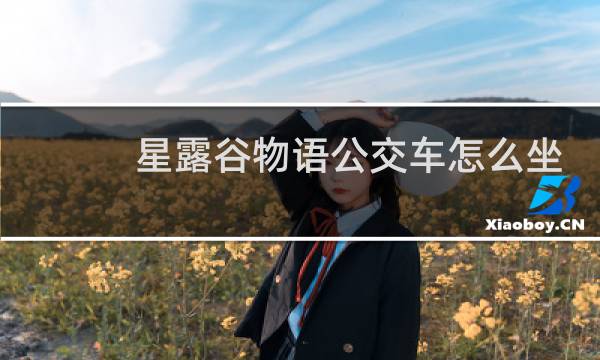 星露谷物语公交车怎么坐