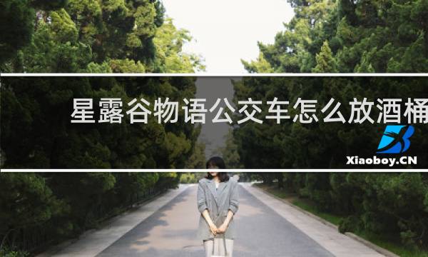 星露谷物语公交车怎么放酒桶