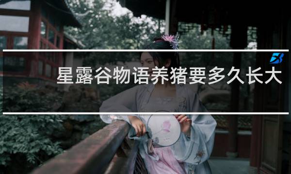 星露谷物语养猪要多久长大