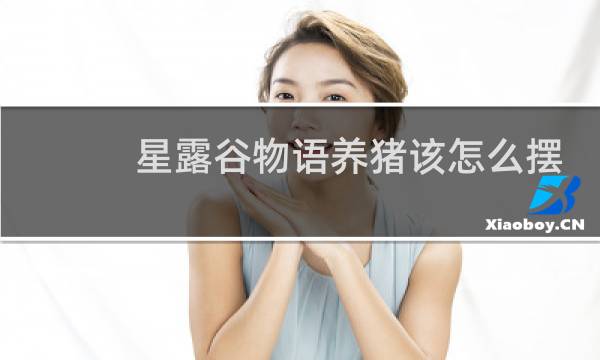 星露谷物语养猪该怎么摆