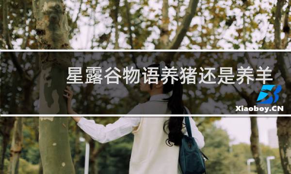 星露谷物语养猪还是养羊