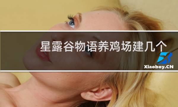 星露谷物语养鸡场建几个