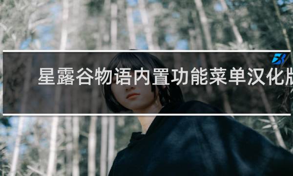 星露谷物语内置功能菜单汉化版