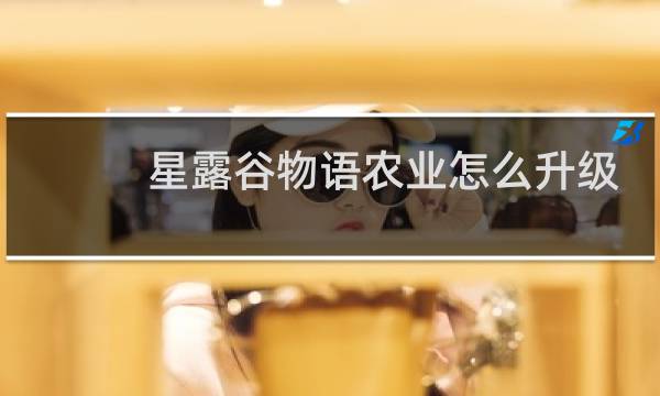 星露谷物语农业怎么升级