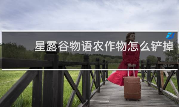 星露谷物语农作物怎么铲掉