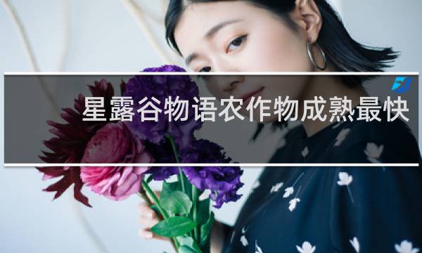 星露谷物语农作物成熟最快