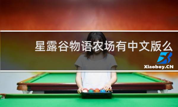 星露谷物语农场有中文版么