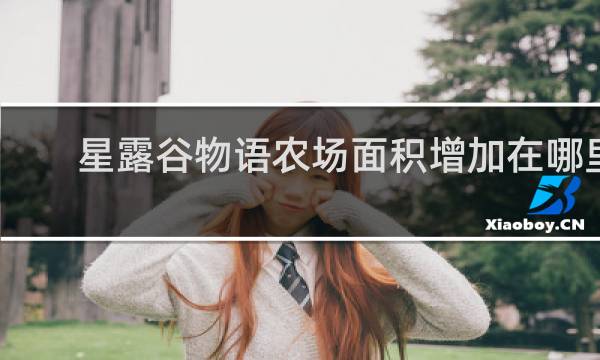 星露谷物语农场面积增加在哪里