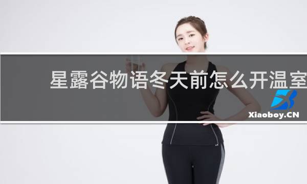 星露谷物语冬天前怎么开温室