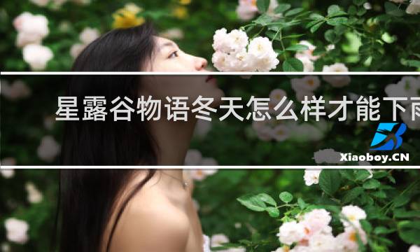 星露谷物语冬天怎么样才能下雨
