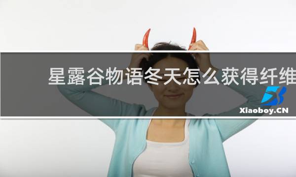 星露谷物语冬天怎么获得纤维