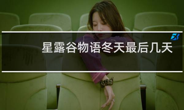星露谷物语冬天最后几天