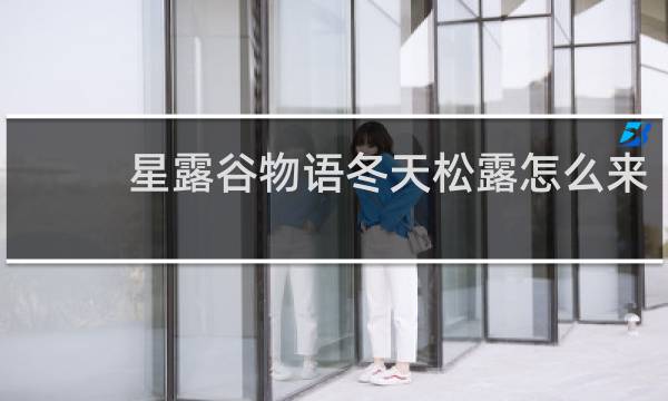 星露谷物语冬天松露怎么来