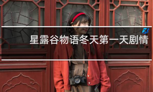 星露谷物语冬天第一天剧情