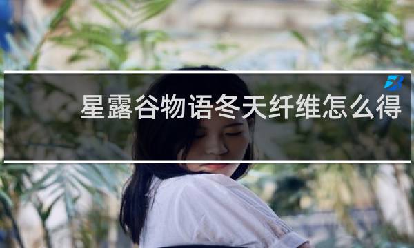 星露谷物语冬天纤维怎么得