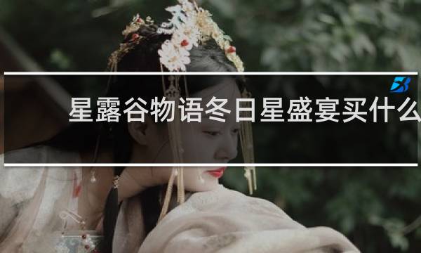 星露谷物语冬日星盛宴买什么