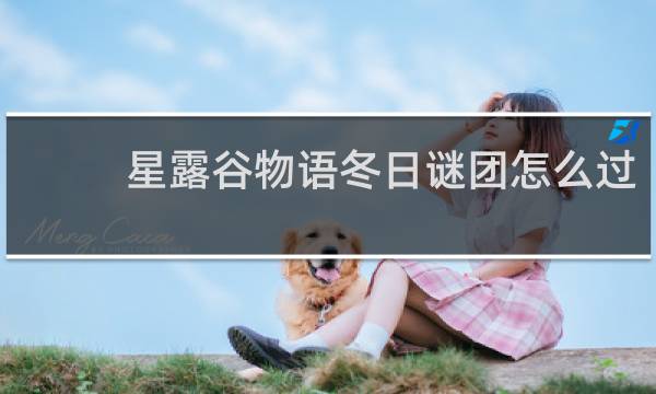 星露谷物语冬日谜团怎么过