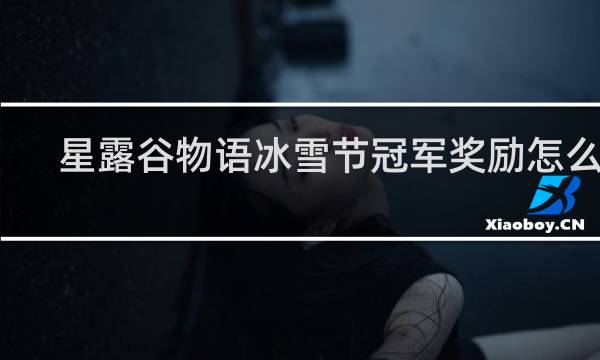 星露谷物语冰雪节冠军奖励怎么用