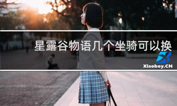 星露谷物语几个坐骑可以换