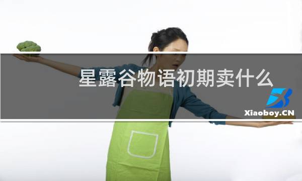 星露谷物语初期卖什么