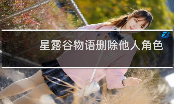 星露谷物语删除他人角色