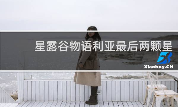 星露谷物语利亚最后两颗星