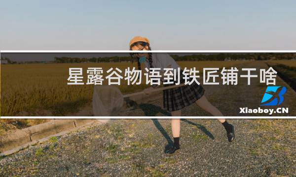 星露谷物语到铁匠铺干啥