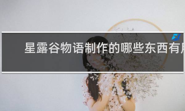 星露谷物语制作的哪些东西有用