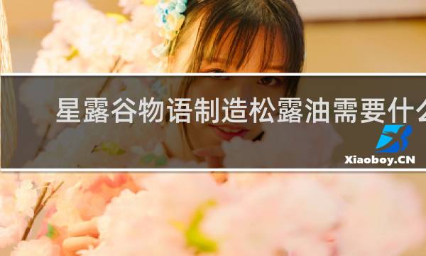 星露谷物语制造松露油需要什么