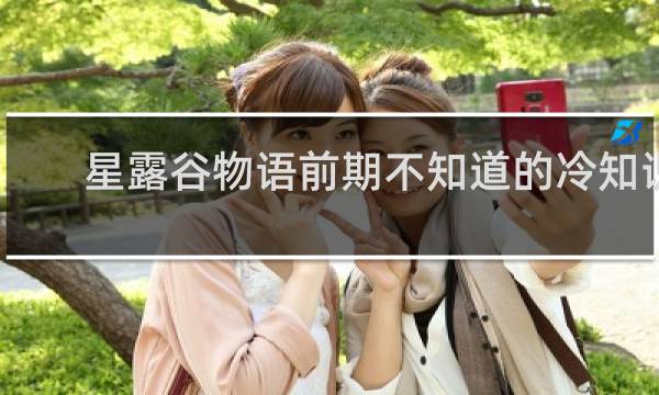 星露谷物语前期不知道的冷知识