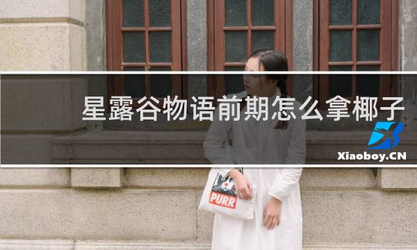 星露谷物语前期怎么拿椰子