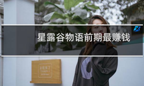 星露谷物语前期最赚钱
