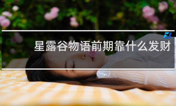 星露谷物语前期靠什么发财