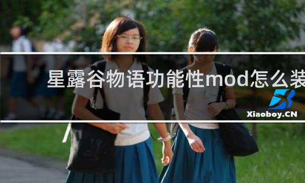星露谷物语功能性mod怎么装